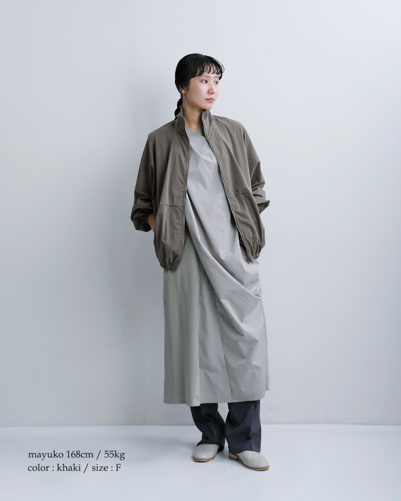 mizuiro ind(ミズイロインド)UVカット撥水ドルマンスリーブストームジャケット1-270036