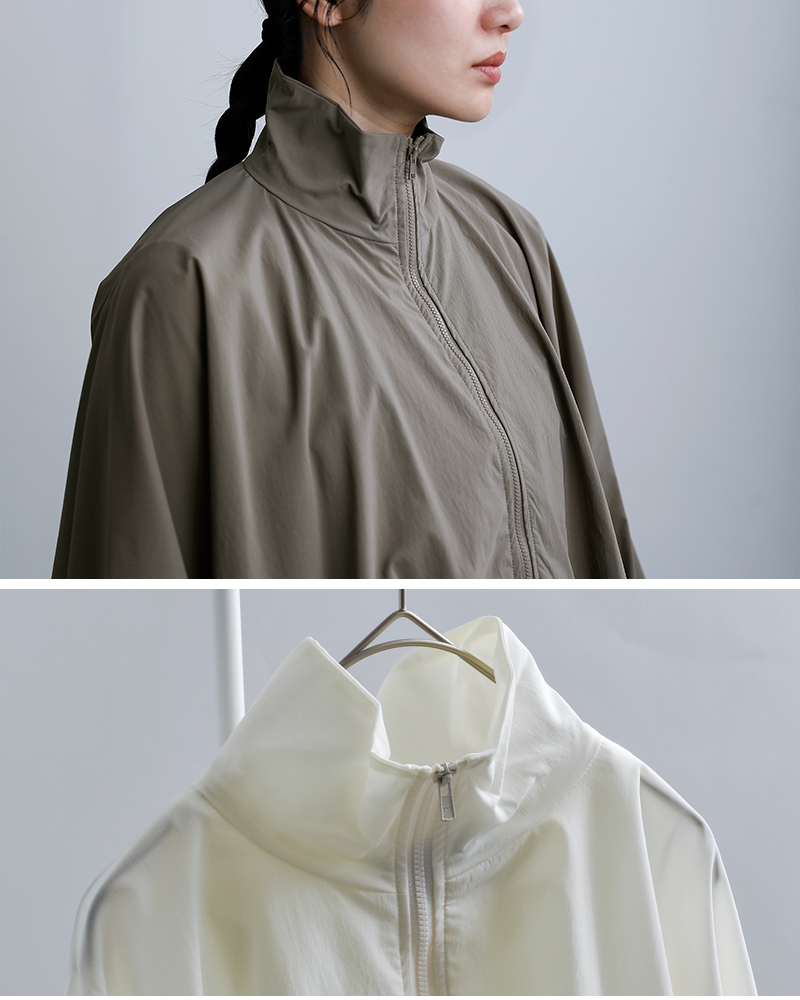 mizuiro ind(ミズイロインド)UVカット撥水ドルマンスリーブストームジャケット1-270036