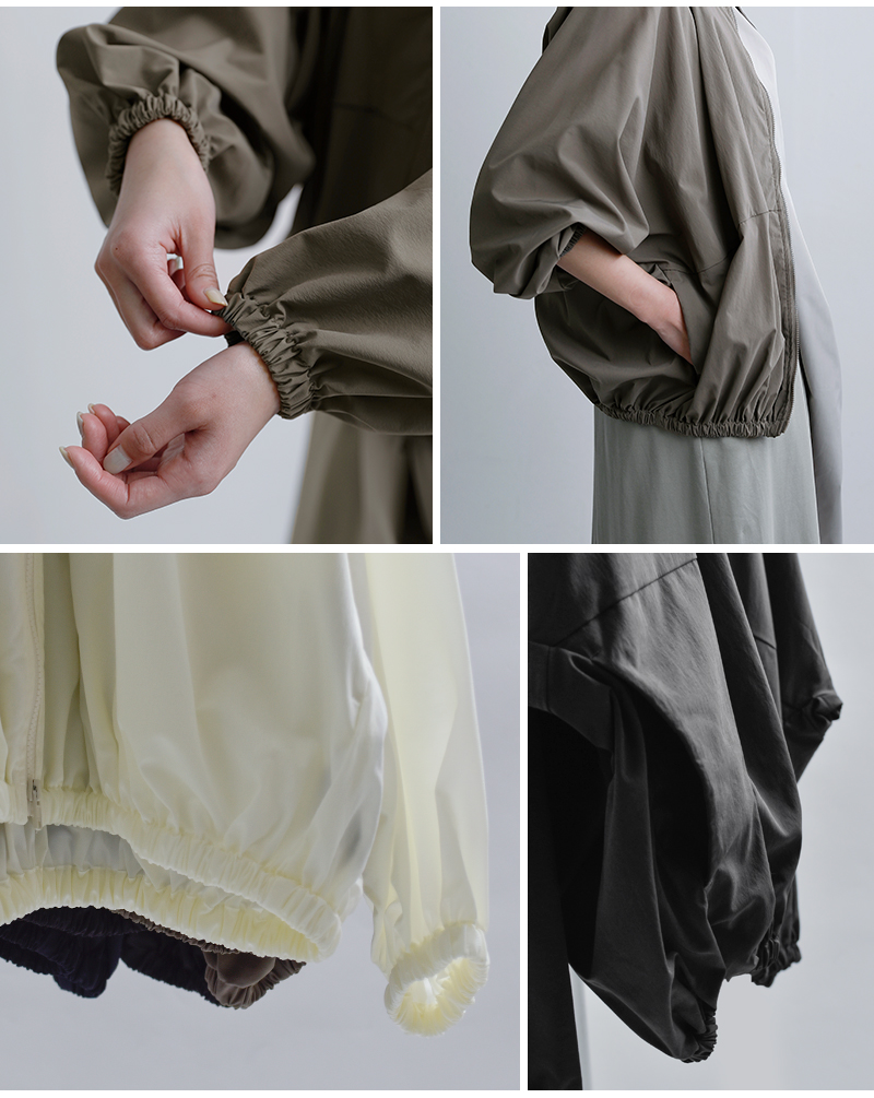 mizuiro ind(ミズイロインド)UVカット撥水ドルマンスリーブストームジャケット1-270036