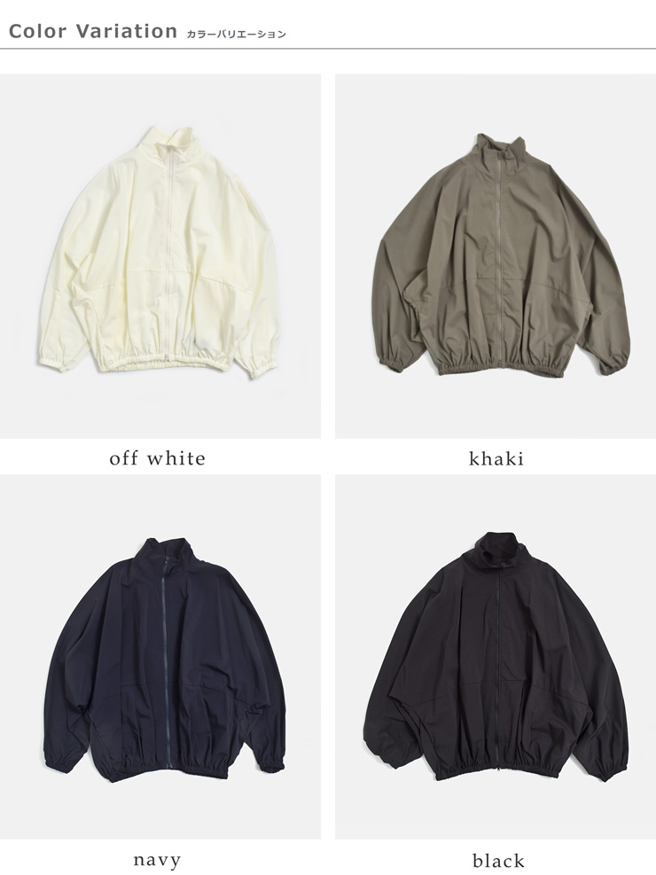 mizuiro ind(ミズイロインド)UVカット撥水ドルマンスリーブストームジャケット1-270036