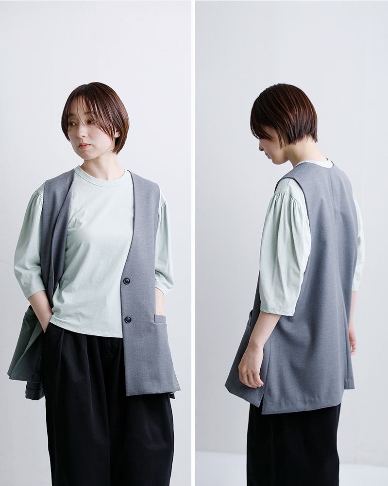 MidiUmiコットン ボリュームスリーブ プルオーバー 1-710106