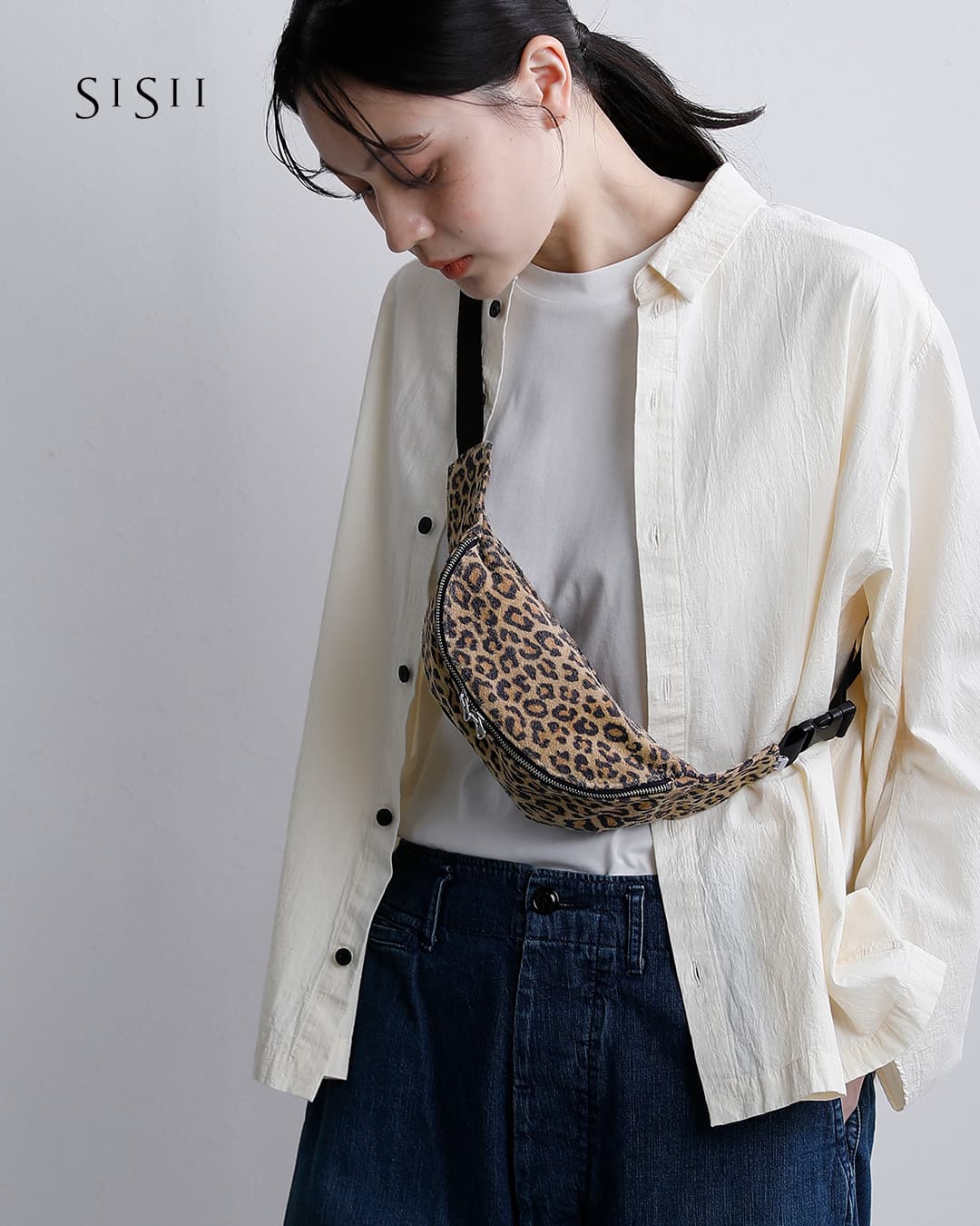 Sisii(シシ)レザー ベルト バッグ 100-052