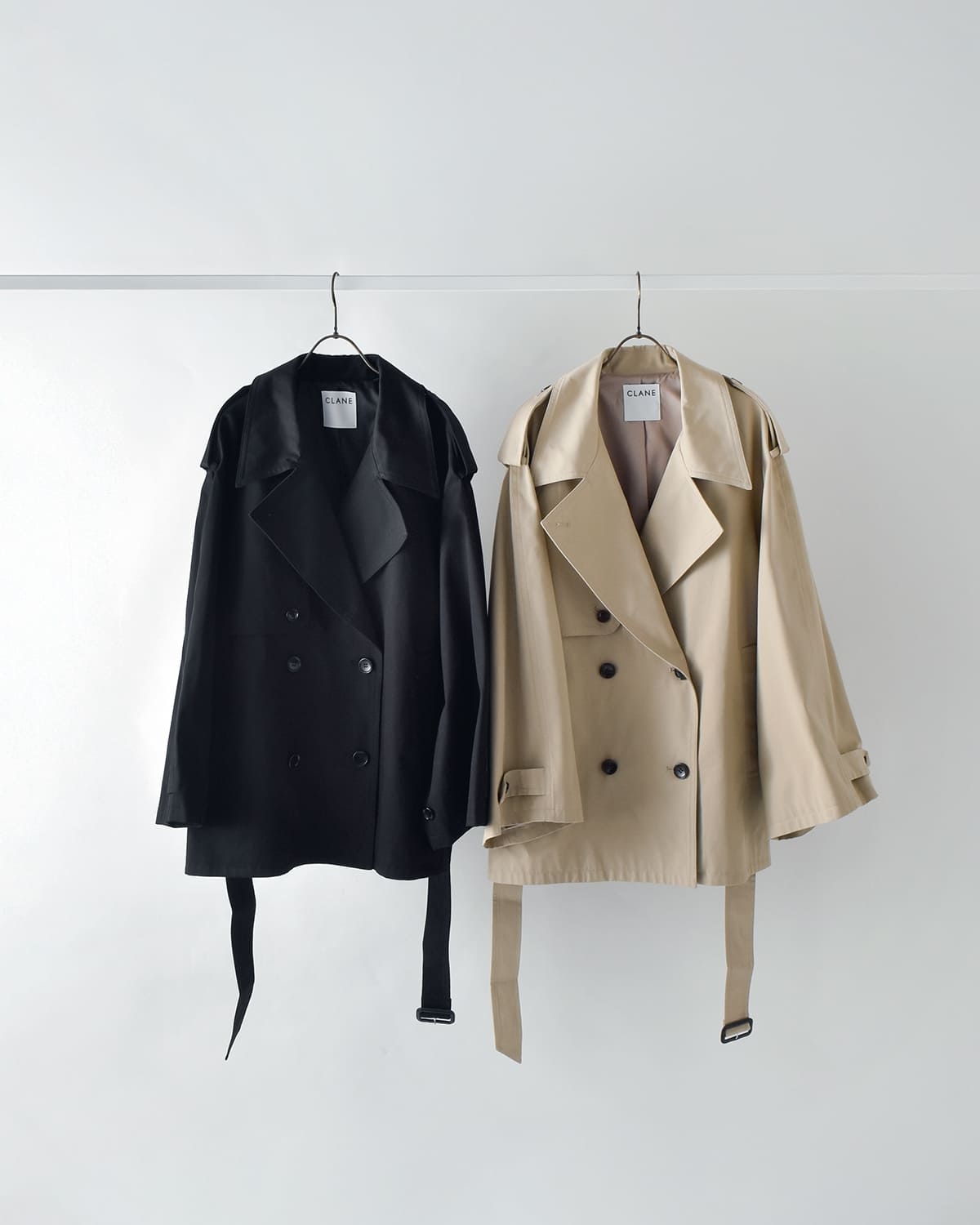 CLANE(クラネ)オーバーショートトレンチコート 10101-0023