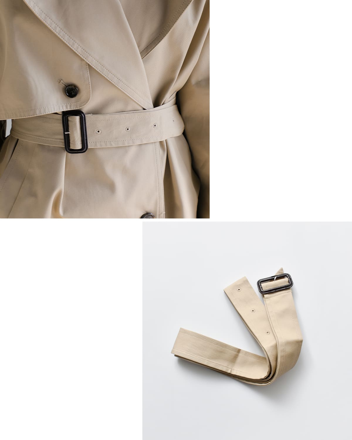 CLANE(クラネ)オーバーショートトレンチコート 10101-0023