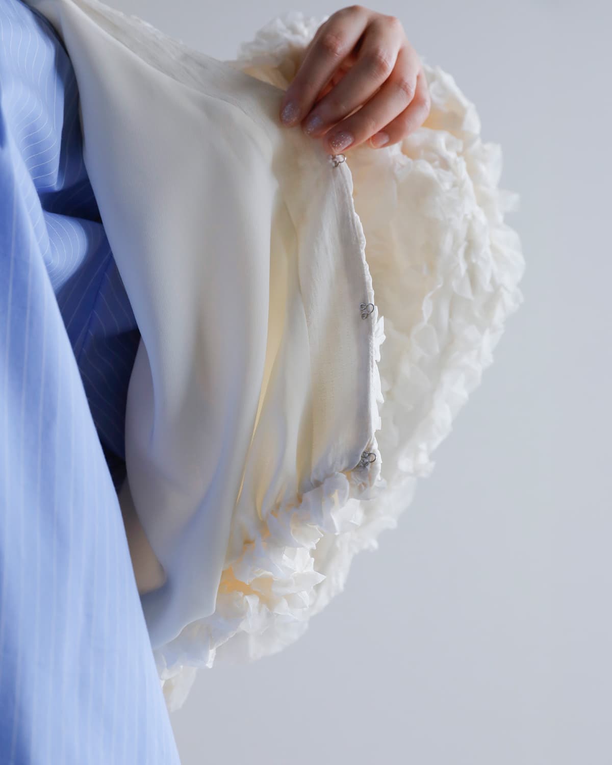 CLANE(クラネ)トップステッチフリルボレロ 10103-0443