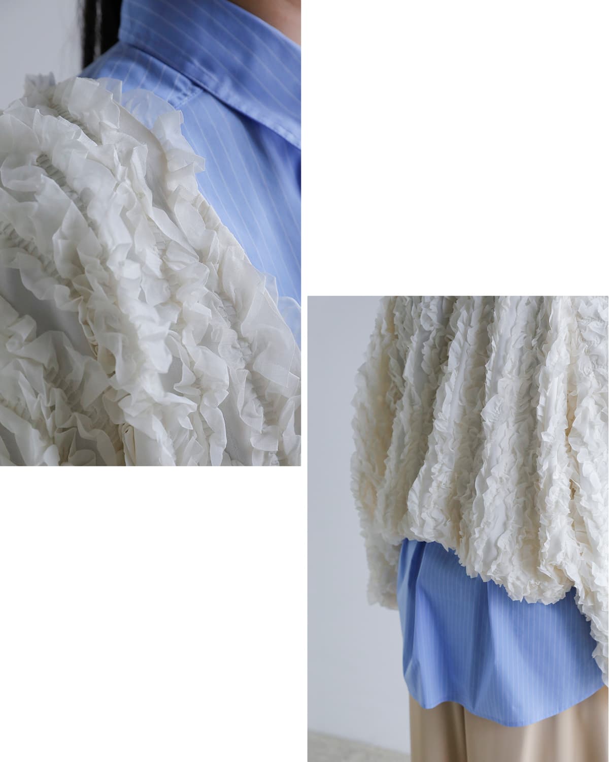 CLANE(クラネ)トップステッチフリルボレロ 10103-0443