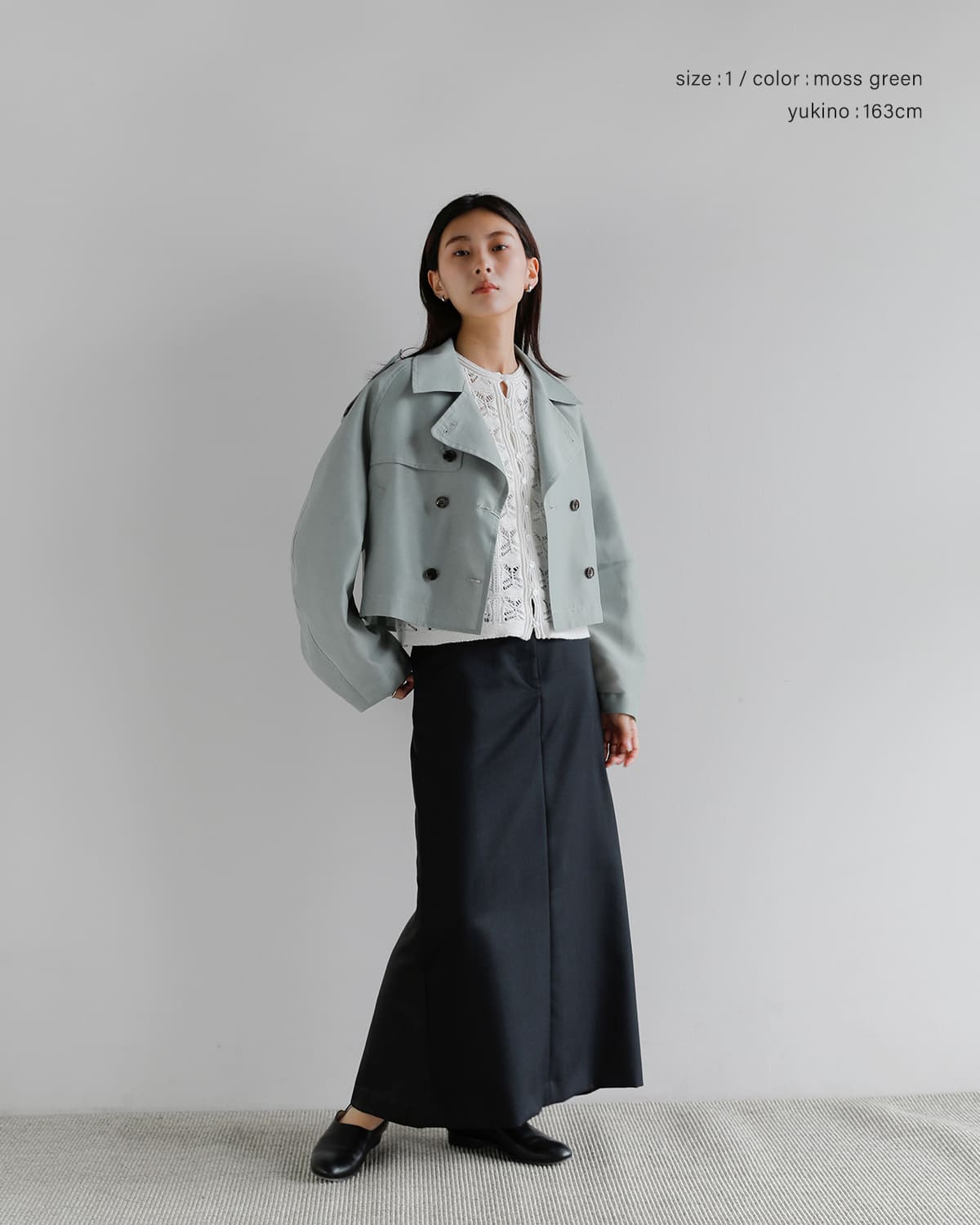 CLANE(クラネ)シアー ショートトレンチジャケット 10104-0543