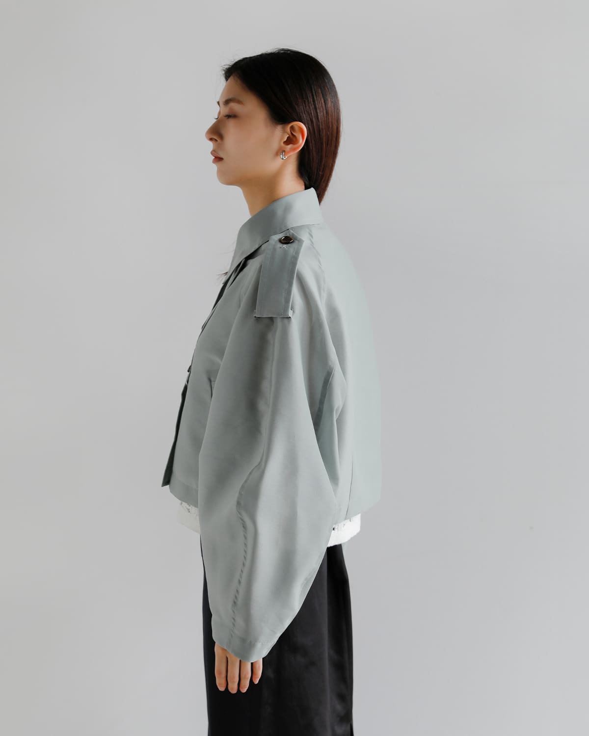 CLANE(クラネ)シアー ショートトレンチジャケット 10104-0543