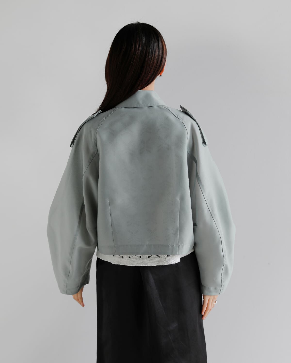 CLANE(クラネ)シアー ショートトレンチジャケット 10104-0543