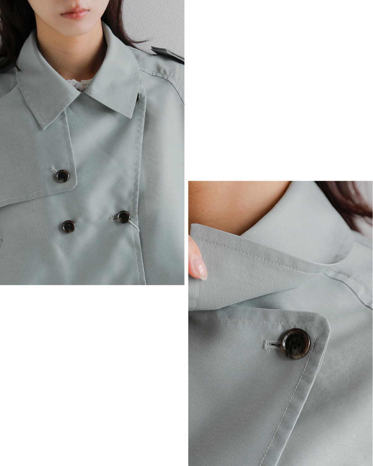 CLANE(クラネ)シアー ショートトレンチジャケット 10104-0543