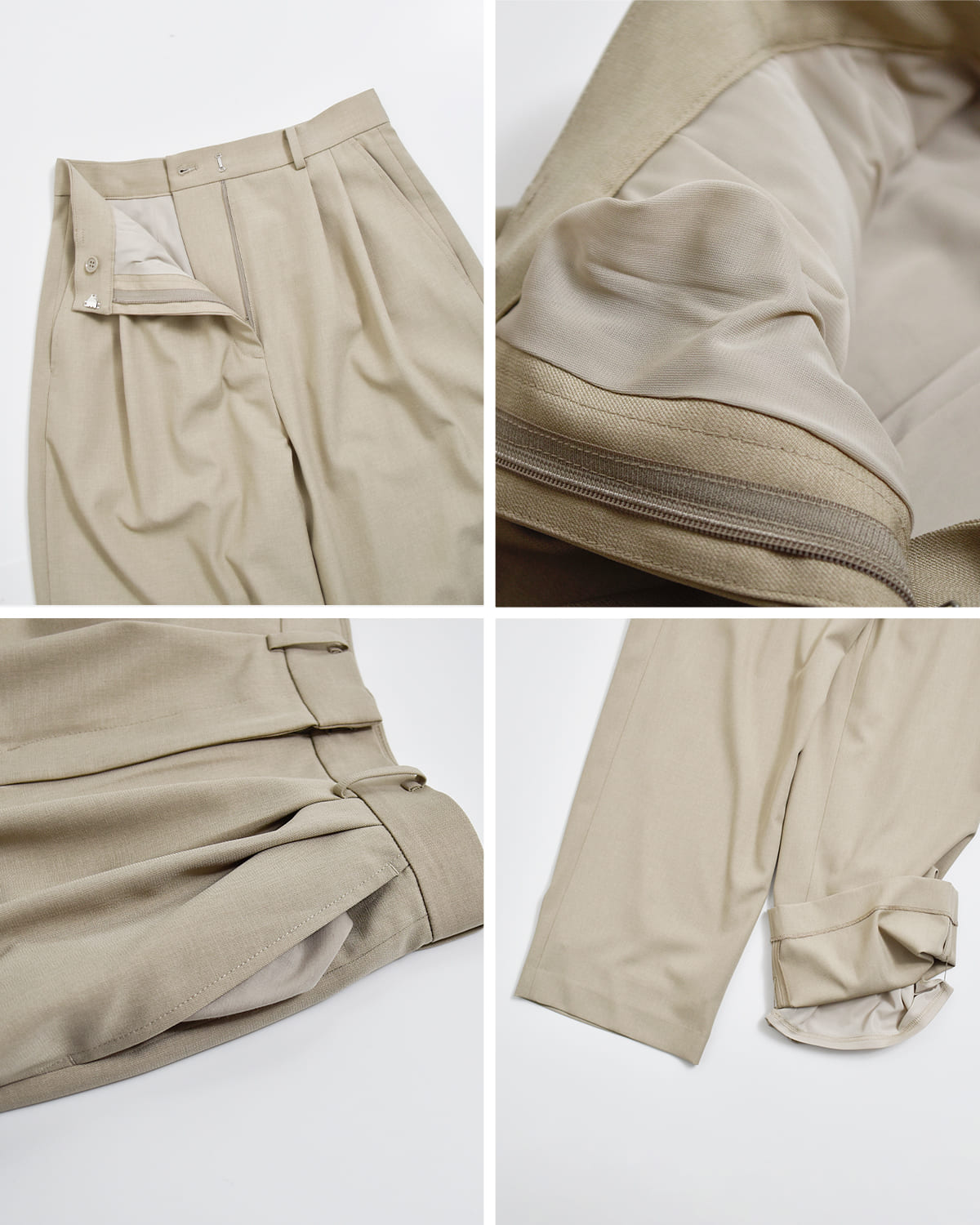 CLANE(クラネ)ベーシックタックパンツ 10110-7083