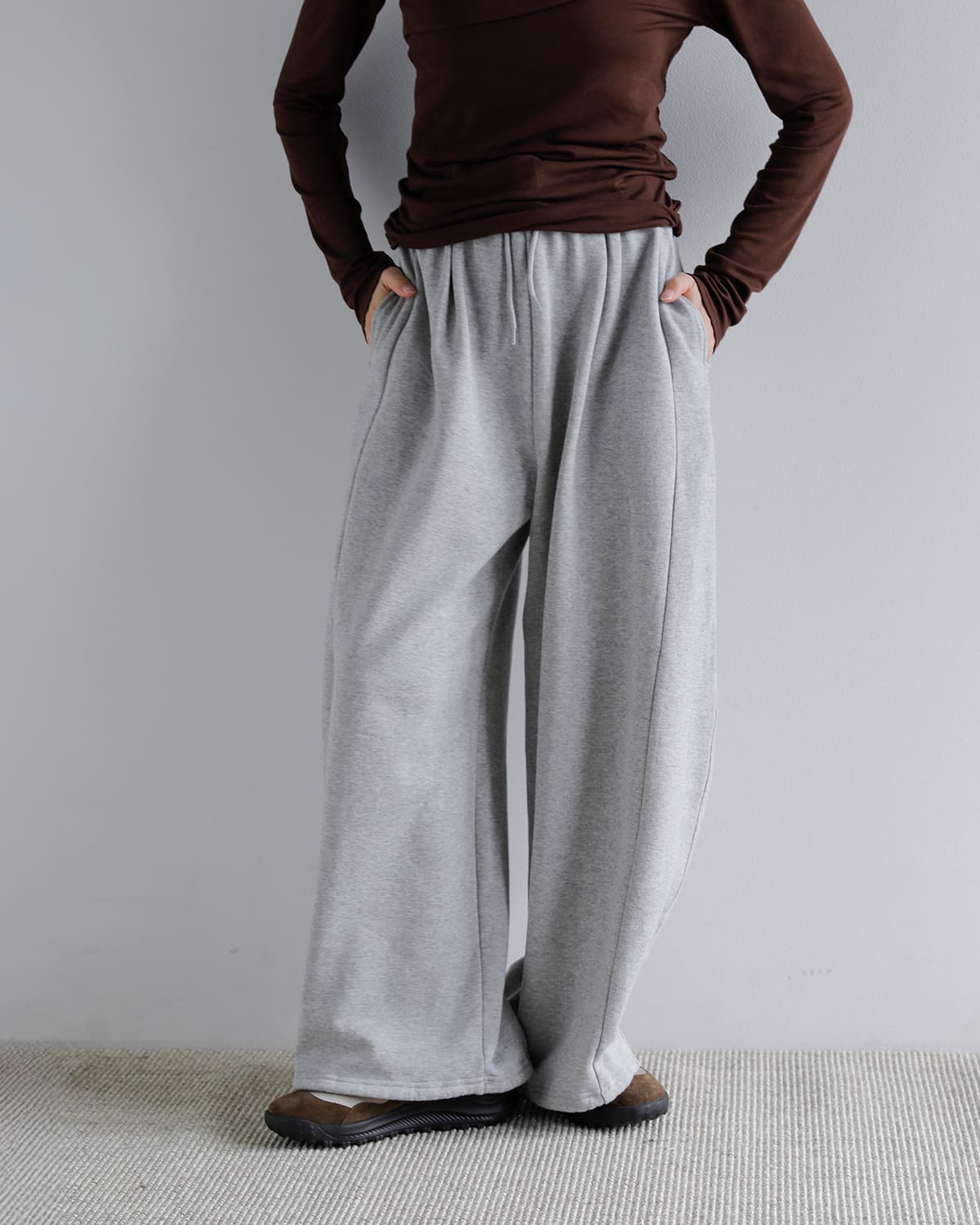 CLANE(クラネ)コクーンバルキー スウェットパンツ 10110-7133