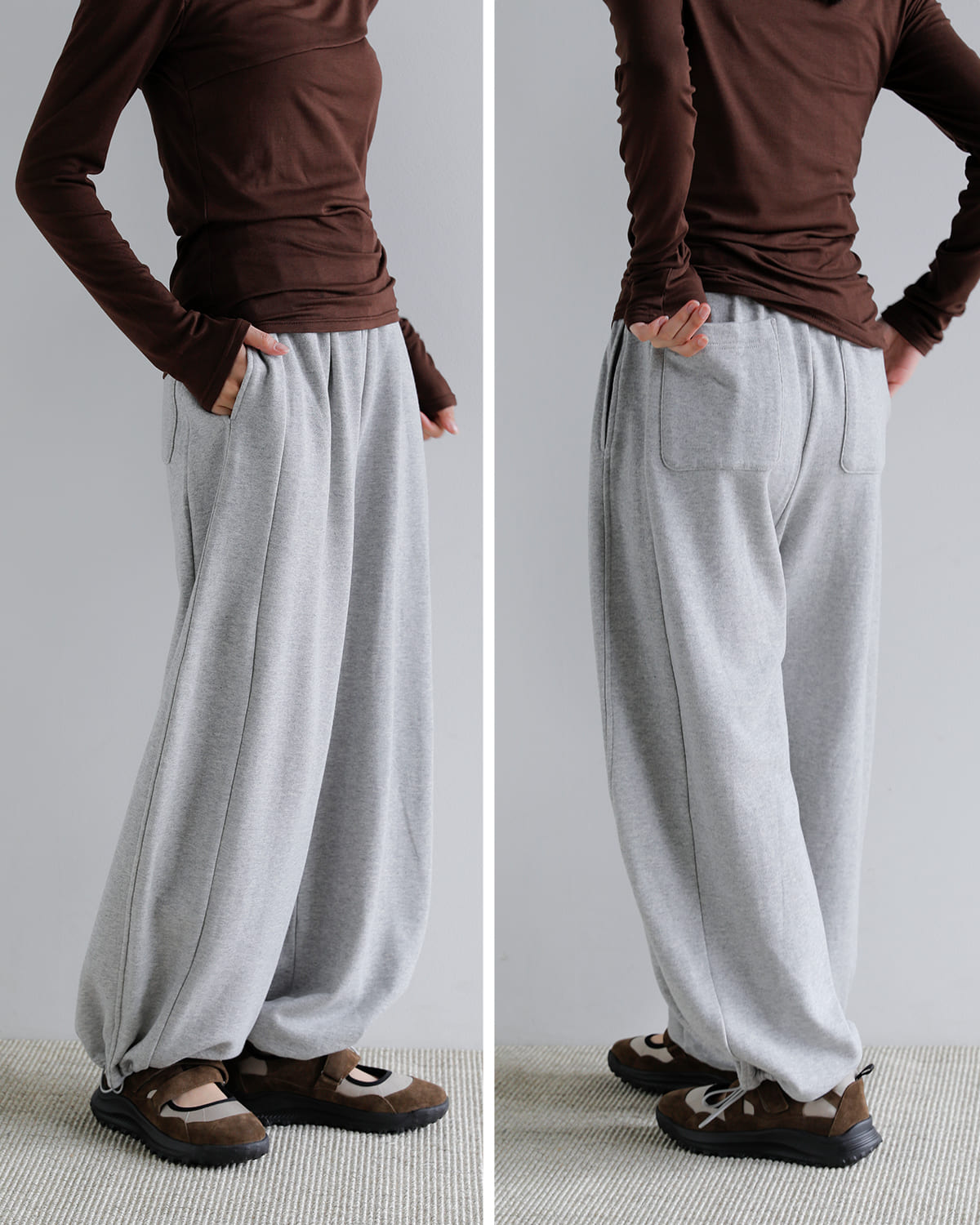 CLANE(クラネ)コクーンバルキー スウェットパンツ 10110-7133