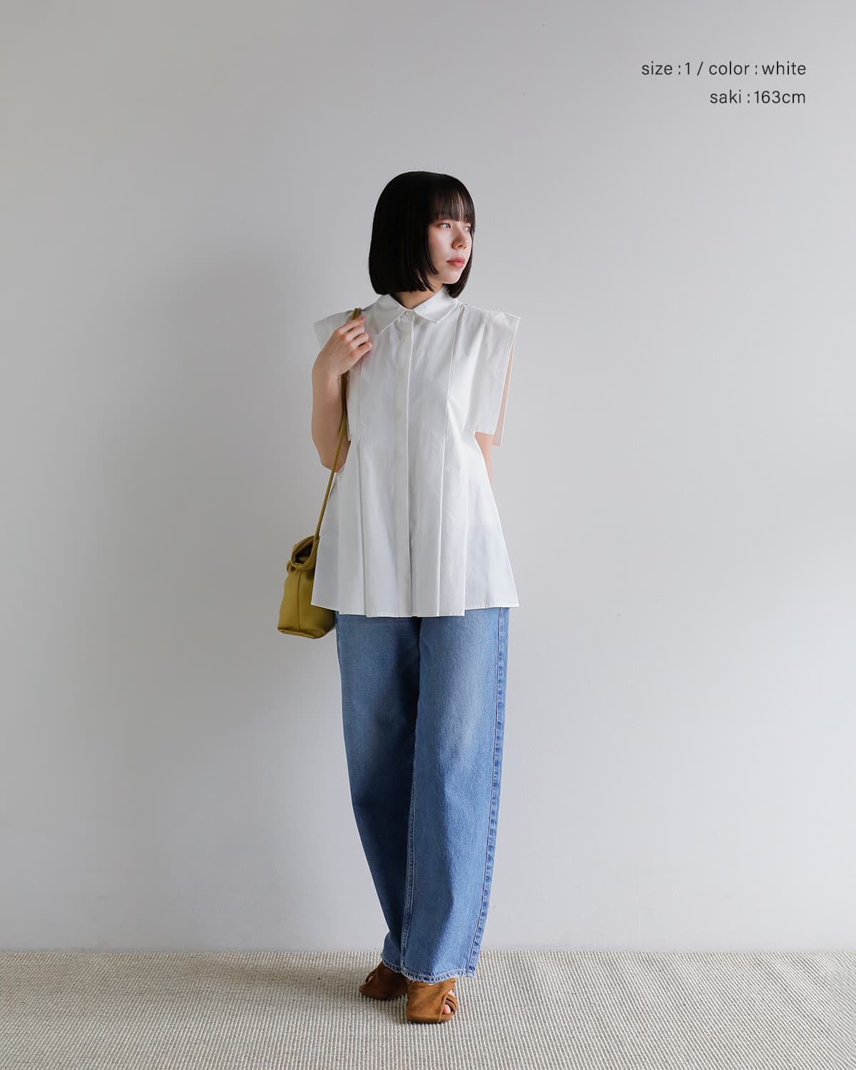 CLANE(クラネ)スクエアスリーブシャツ 10122-4293