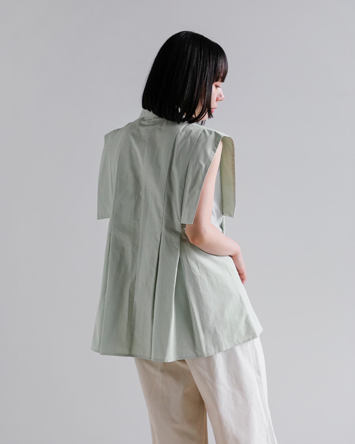 CLANE(クラネ)スクエアスリーブシャツ 10122-4293