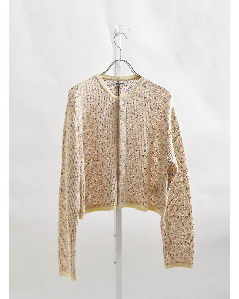 COOHEM(コーへン)Wフェイスポンポンニットカーディガン11-262-006