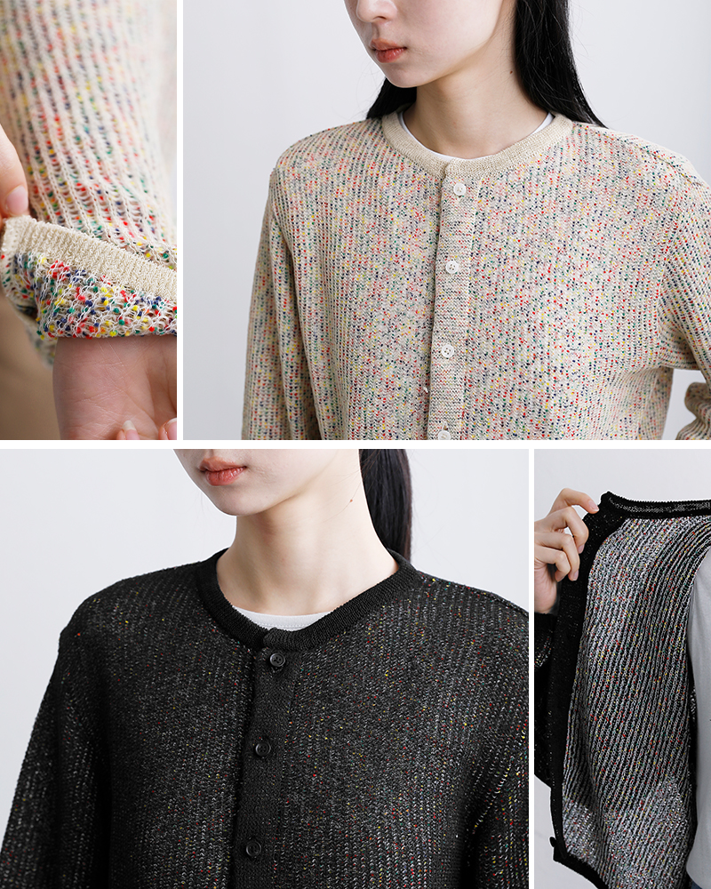 COOHEM(コーへン)Wフェイスポンポンニットカーディガン11-262-006