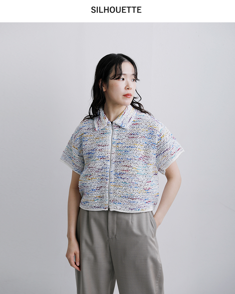 COOHEMKOUHEN サマーツイード ニット シャツ 11-262-015