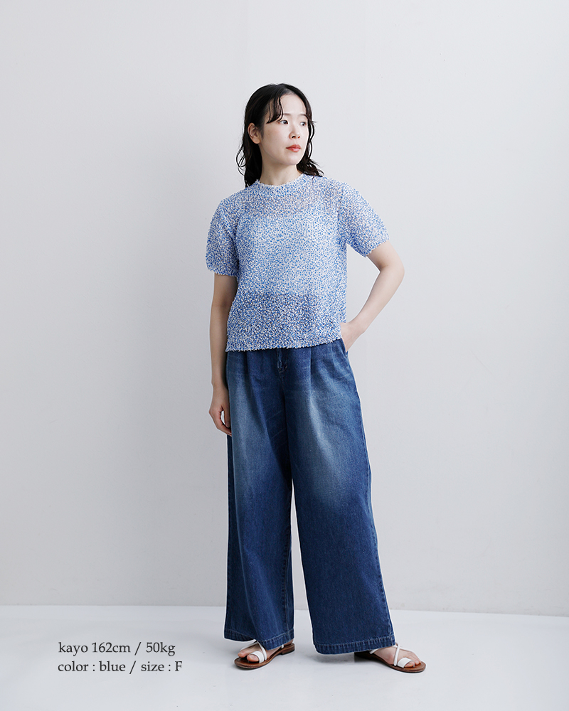 COOHEMシアー モール ニット プルオーバー 11-262-021