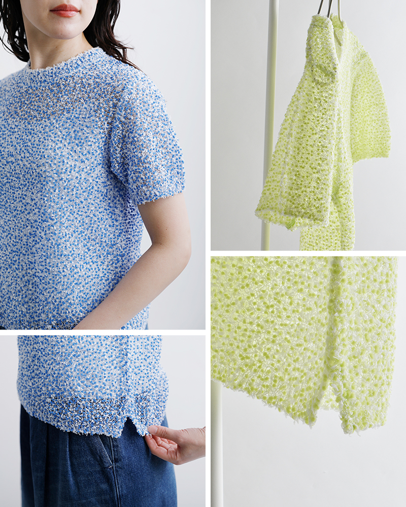 COOHEMシアー モール ニット プルオーバー 11-262-021