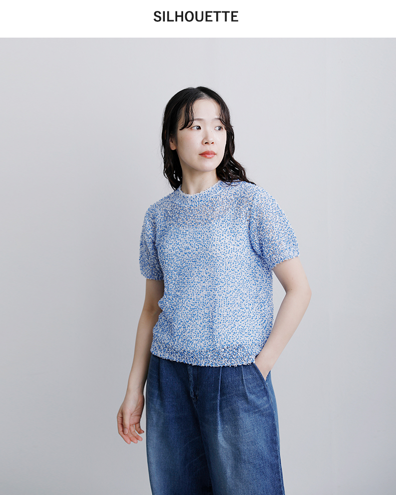 COOHEMシアー モール ニット プルオーバー 11-262-021