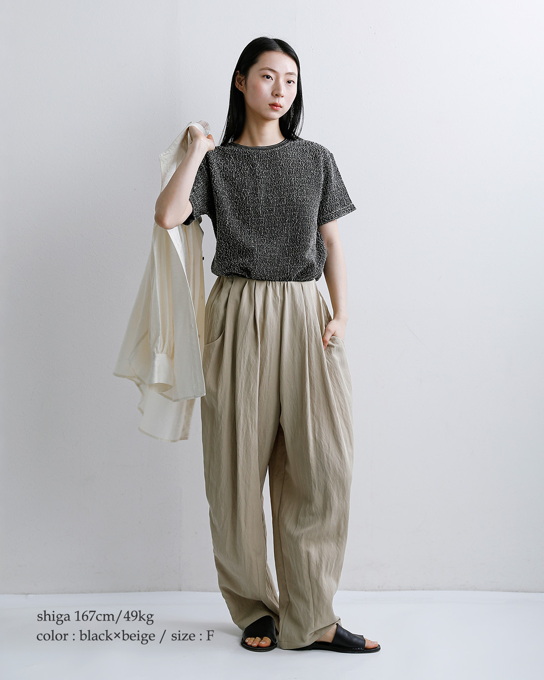 COOHEMKOUHEN ツイード Tシャツ 11-262-024