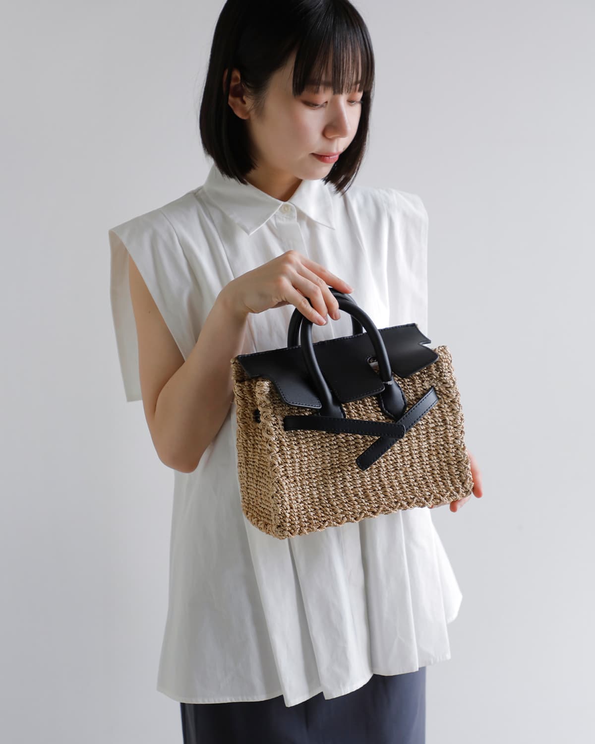 SEA(シー)アバカかごバッグ Sサイズ 110506550