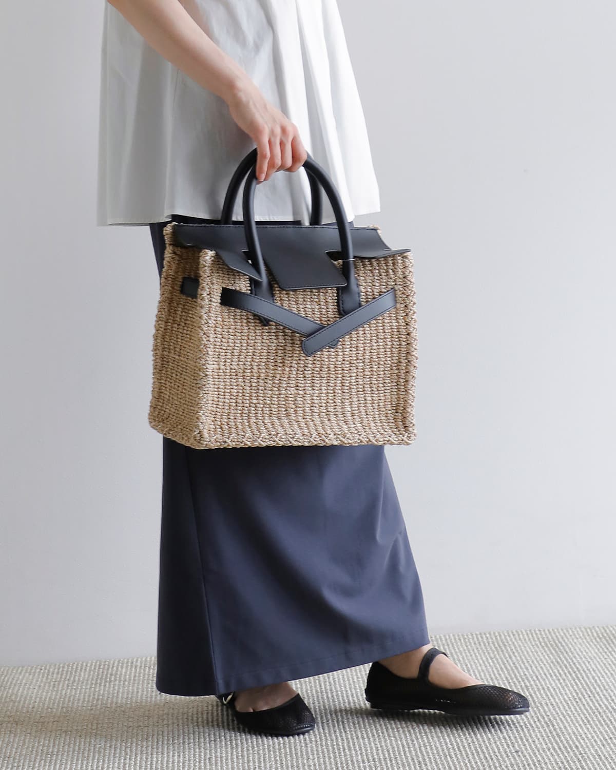 SEA(シー)アバカかごバッグ Mサイズ 110506551