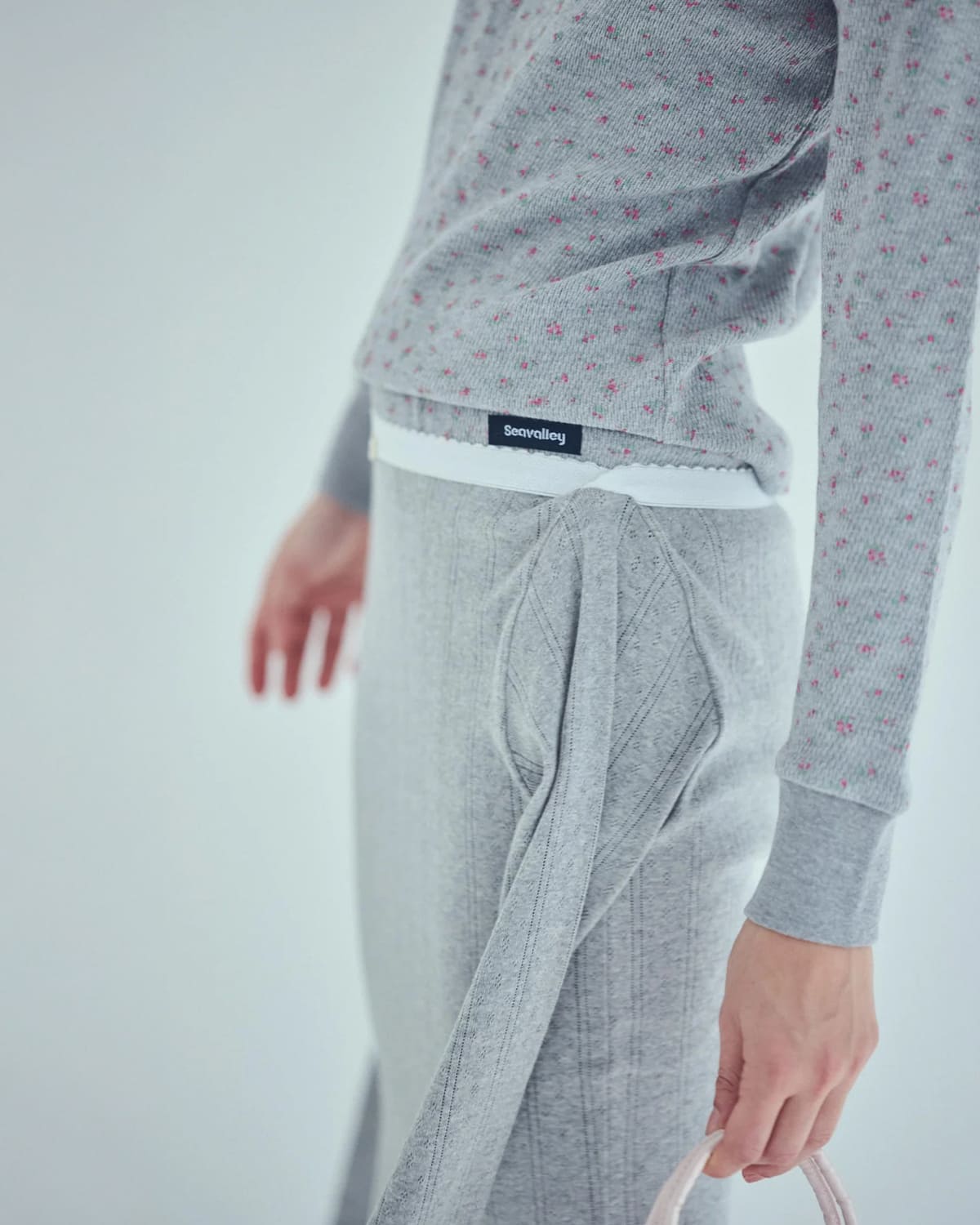 SEA(シー)コットンフローラルサーマル長袖Tシャツ 110706511