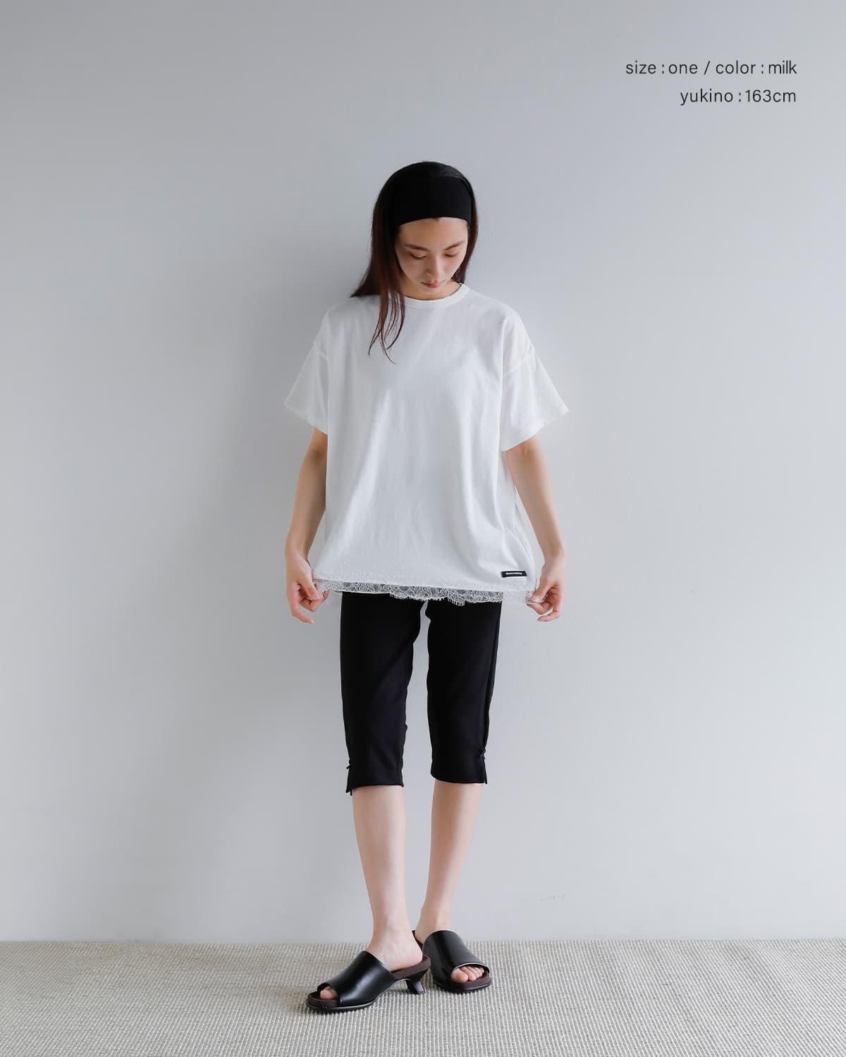 SEA ヴィンテージコットン TEE ホワイト SEA シー ヴィンテージ レース オーバーサイズ 88 Tシャツ 110706521