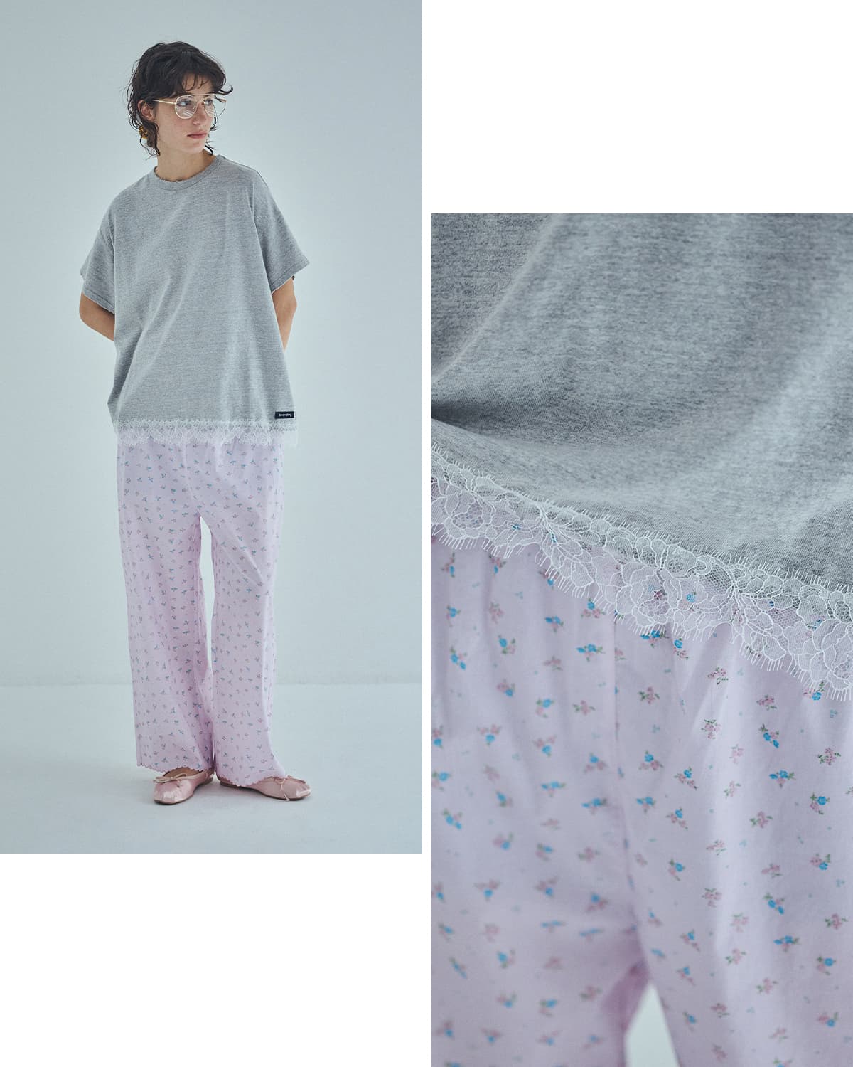 SEA(シー)ヴィンテージレースオーバーサイズ 88 Tシャツ 110706521