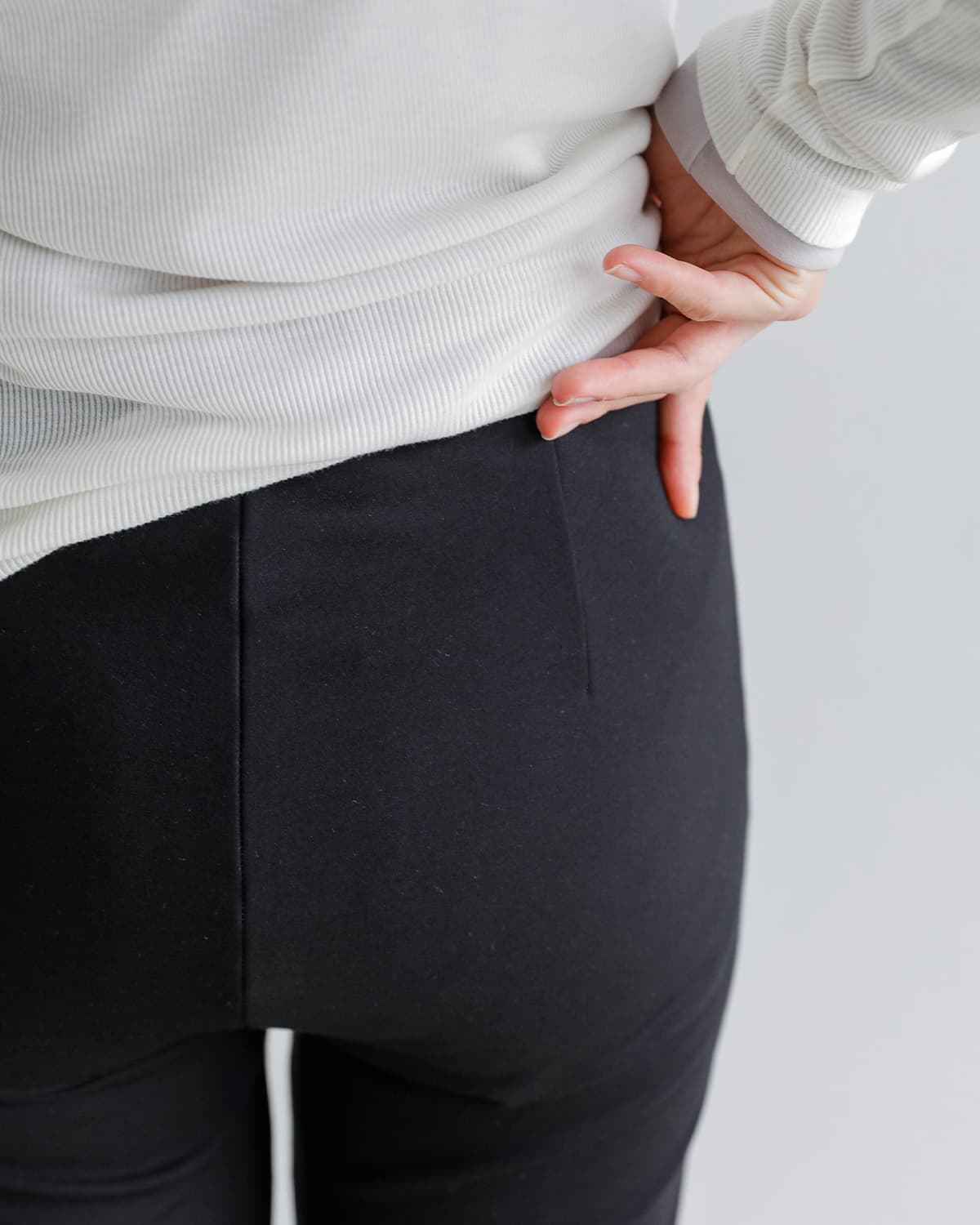 SEA(シー)ストレッチジャージー リボンカプリパンツ 110706540