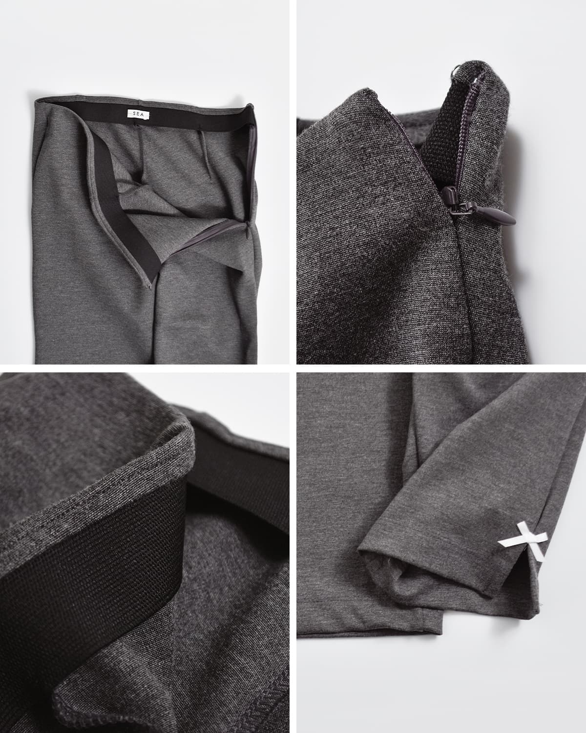 SEA(シー)ストレッチジャージー リボンカプリパンツ 110706540