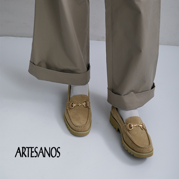 ARTESANOS(アルテサノス)カウスエードレザービットローファー12-312-10f-af