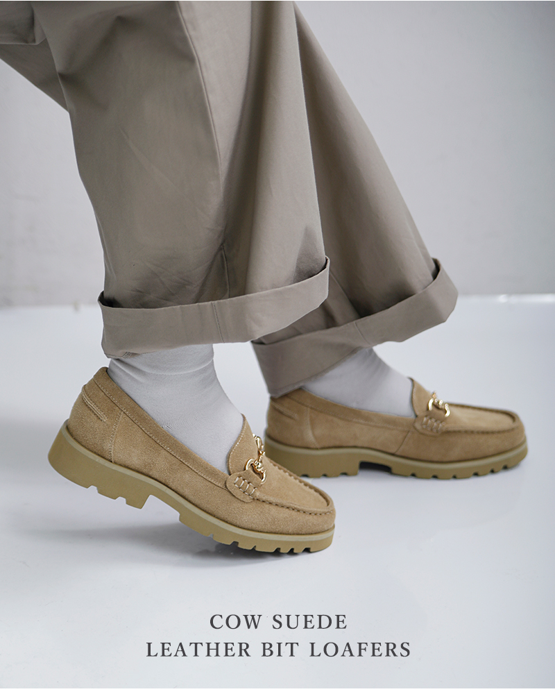 ARTESANOS(アルテサノス)カウスエードレザービットローファー12-312-10f-af