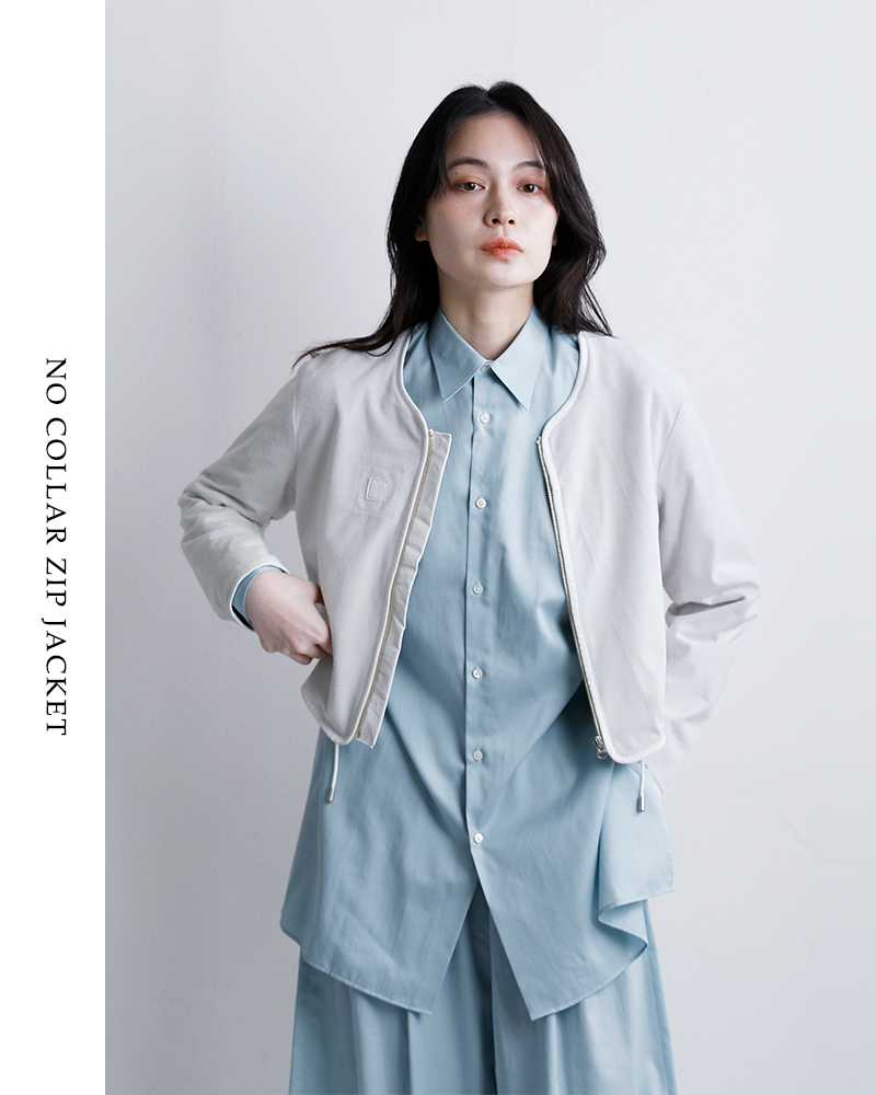 Sisii(シシ)スエードノーカラージップジャケット“NOCOLLARZIPJACKET”124-ol