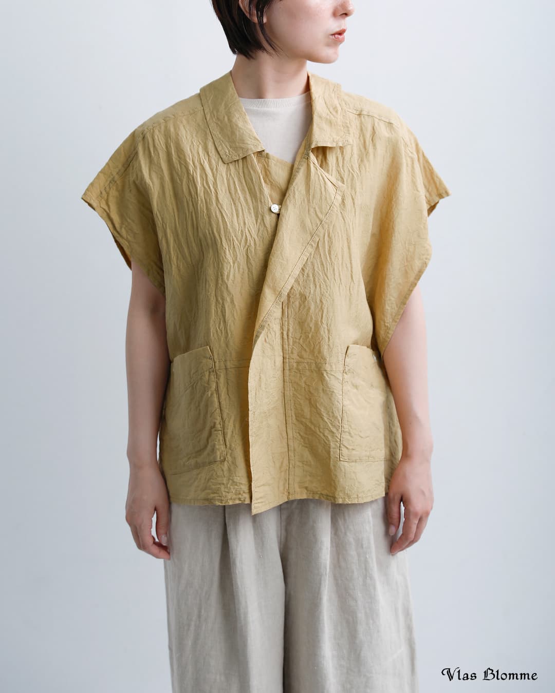 Vlas Blomme ヴラスブラム シルクリネンコットン ヴィンテージ