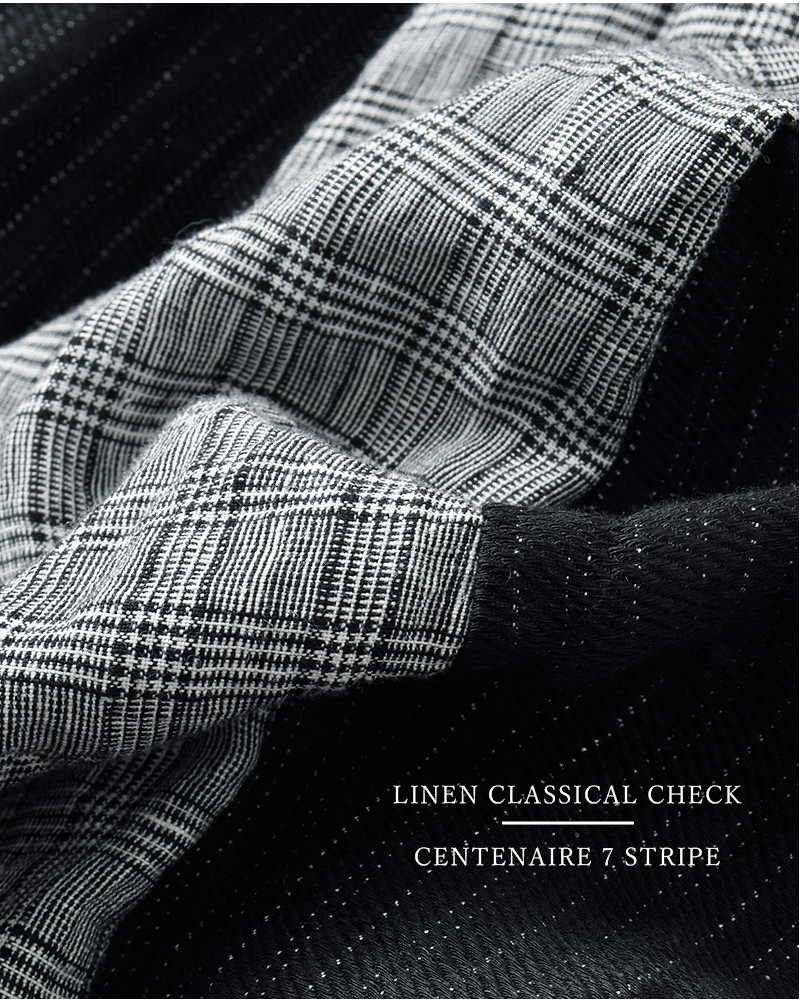 Vlas Blomme(ヴラスブラム)リネンクラシカルチェックコンビネーションスカート13549125