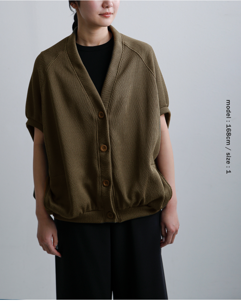 COGTHEBIGSMOKE(�R�O�U�r�b�O�X���[�N)�n�C���[�Q�[�W�j�b�g���C�N�W���[�W�[�p�t�X���[�u�J�[�f�B�K��NEELAPUFFSLEEVECARDIGAN14201-239-1422-1