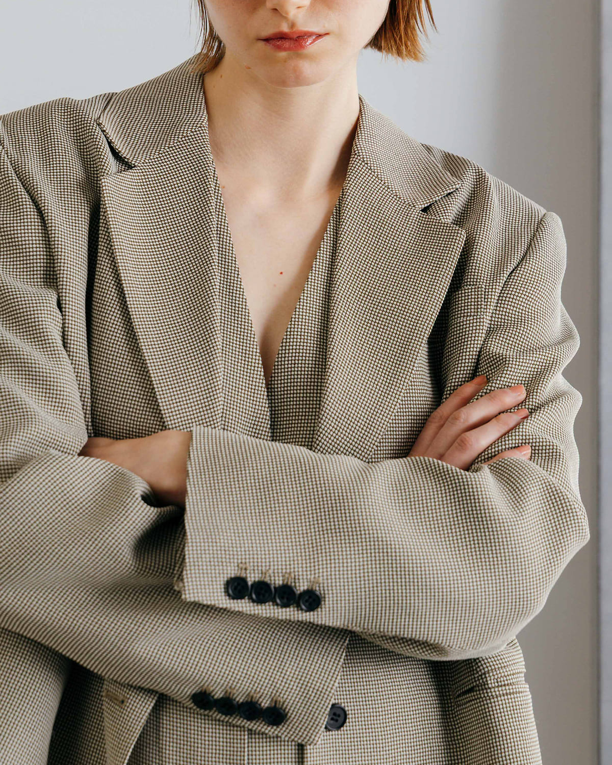 CREDONA(クレドナ)チェックジャガードジャケット CHECK JQ JACKET 1426101002-0