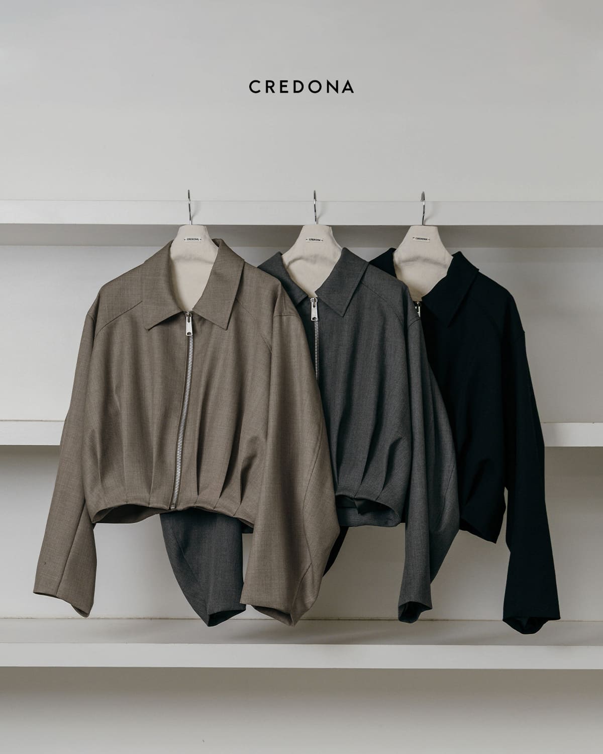 CREDONA(クレドナ)イチグン タック ジャケット ICHIGUN TUCK JACKET1426101011-0
