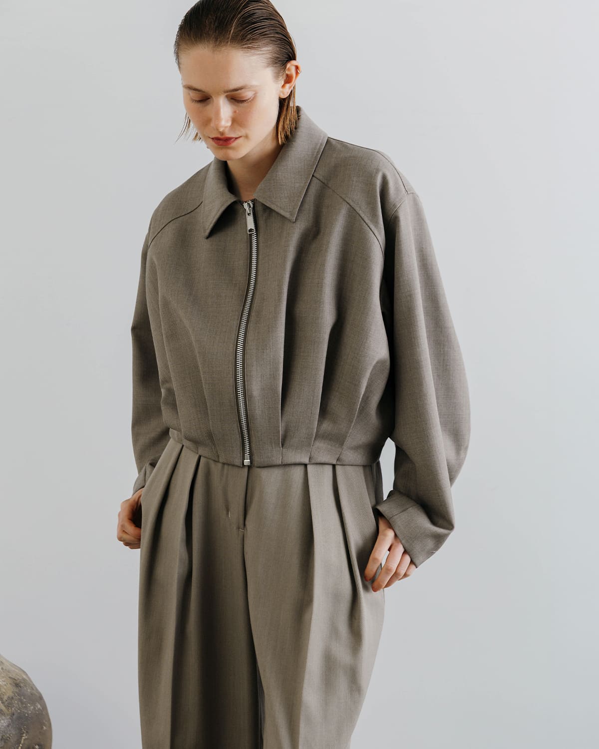 CREDONA クレドナ イチグン タック ジャケット ICHIGUN TUCK JACKET