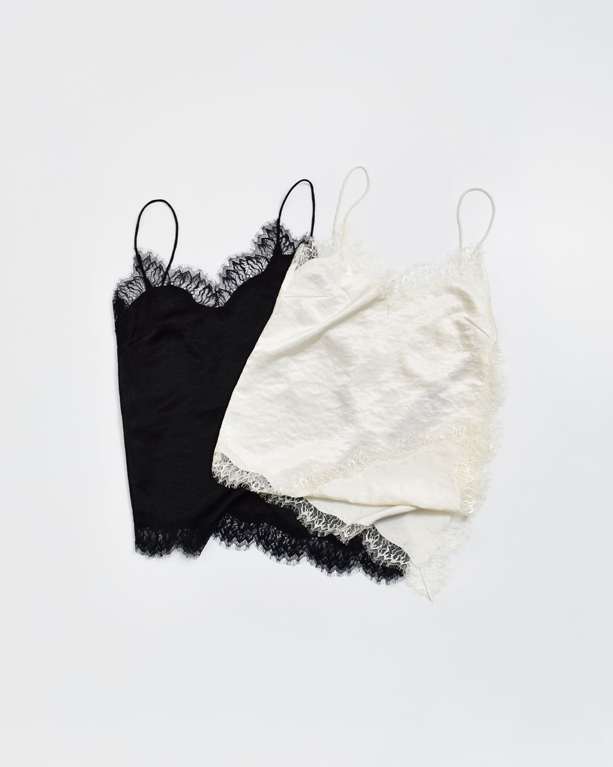 CREDONA(クレドナ)サテンレースキャミソール SATIN LACE CAMI 1426110012-0