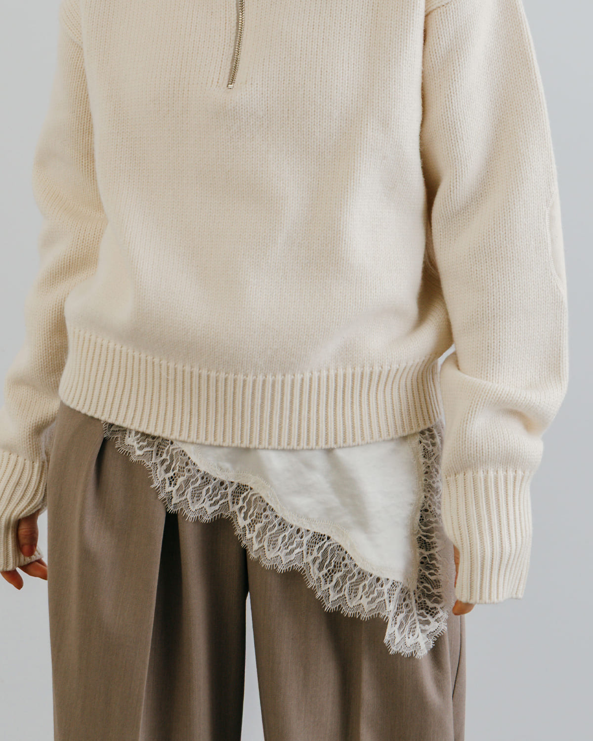 CREDONA(クレドナ)サテンレースキャミソール SATIN LACE CAMI 1426110012-0