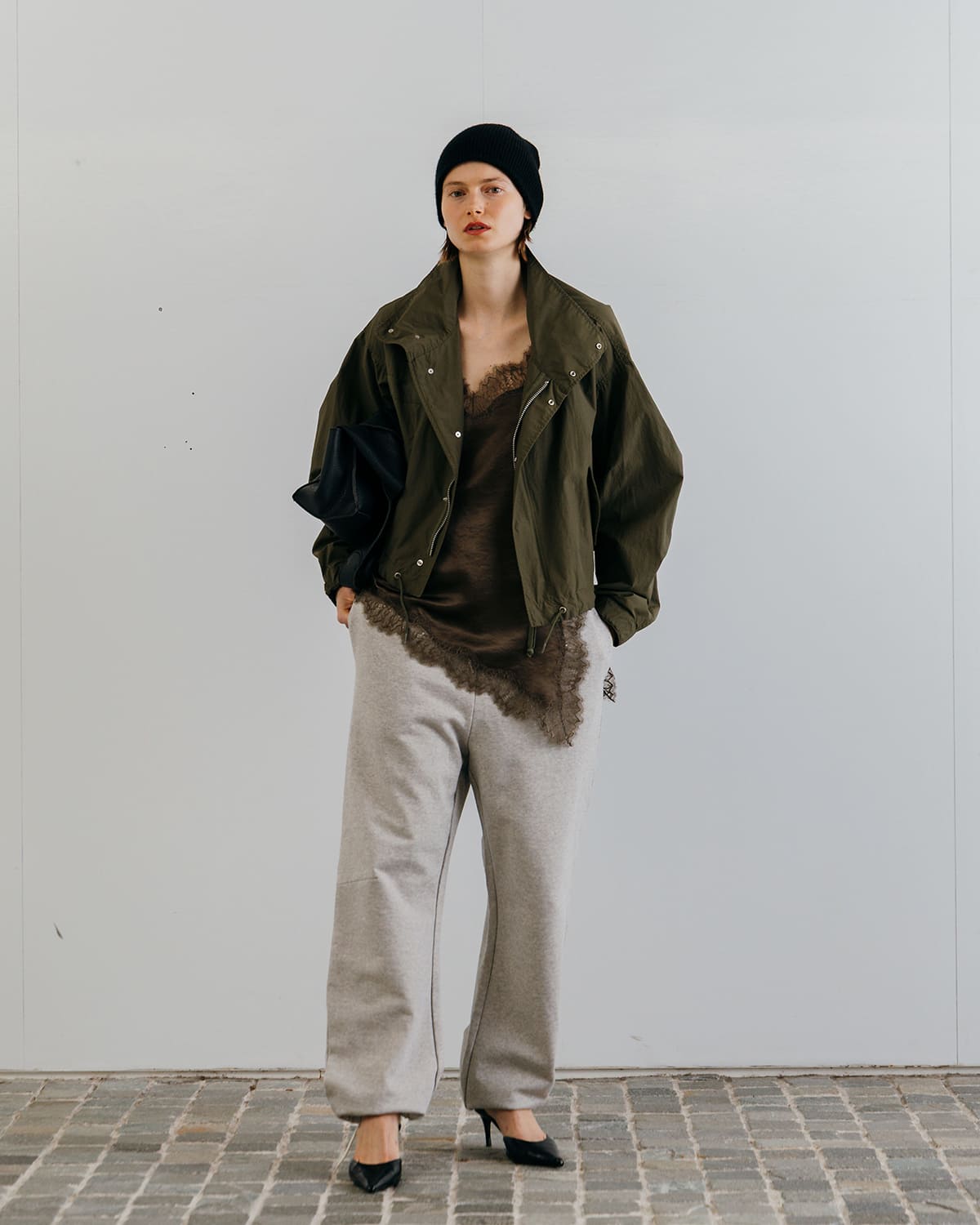 CREDONA(クレドナ)サテンレースキャミソール SATIN LACE CAMI 1426110012-0