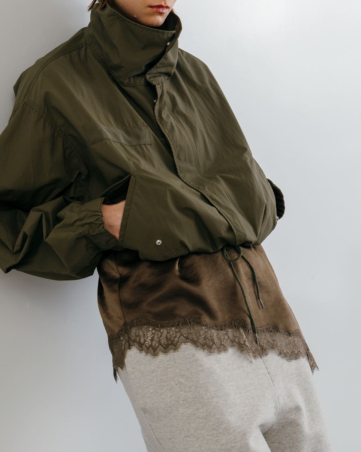 CREDONA(クレドナ)サテンレースキャミソール SATIN LACE CAMI 1426110012-0