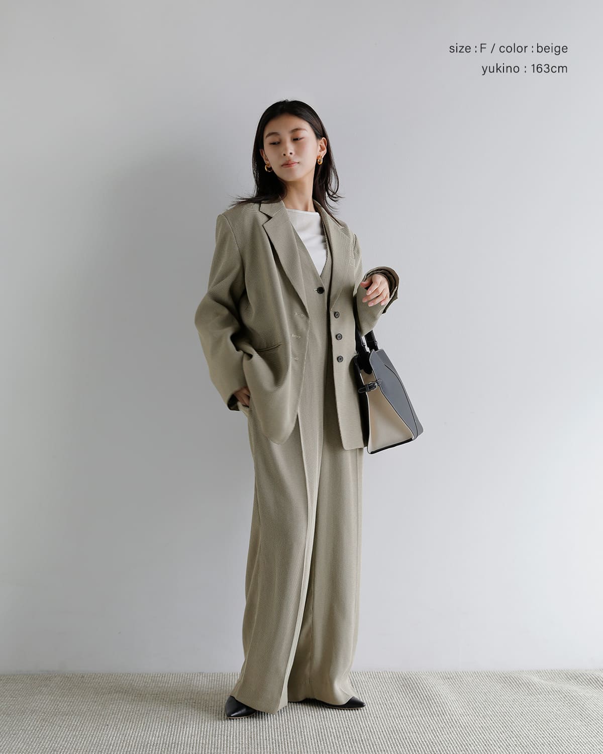 CREDONA(クレドナ)チェックジャガードジャンプスーツ CHECK JQ JUMP SUIT 1426130003-0