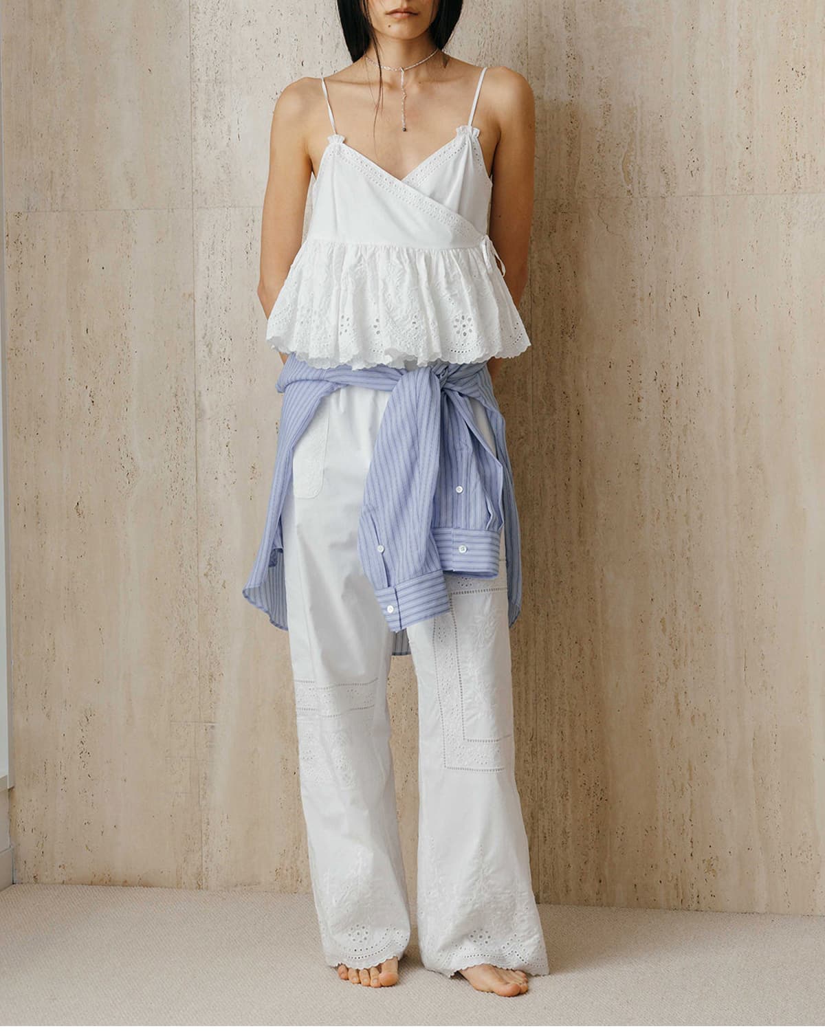 CREDONA(クレドナ)レースパッチワークトップス LACE PATCHWORK TOPS 1426210053-0