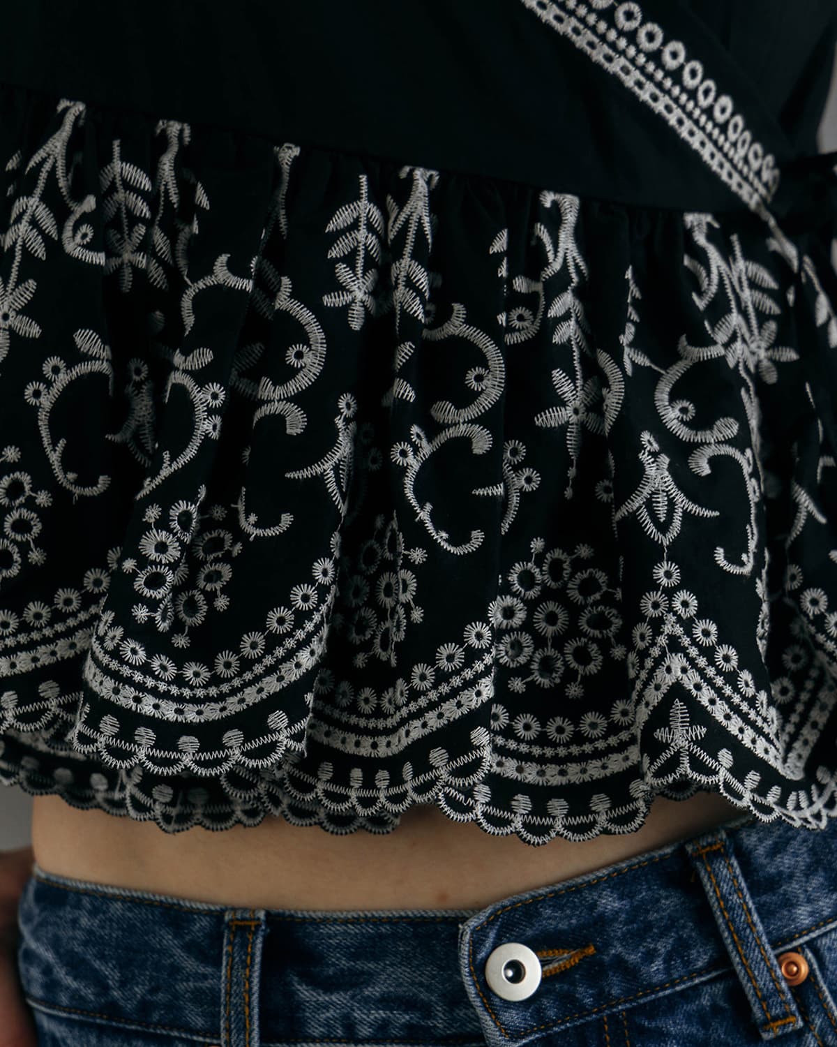 CREDONA(クレドナ)レースパッチワークトップス LACE PATCHWORK TOPS 1426210053-0