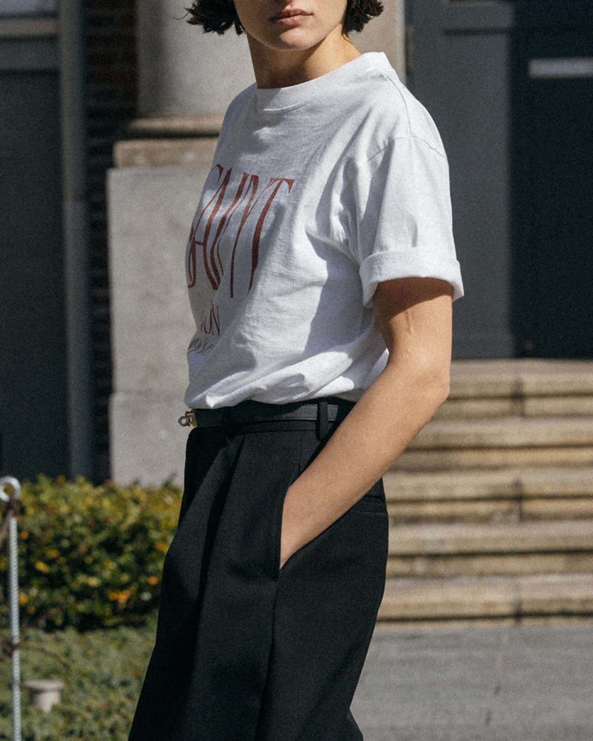 CREDONA(クレドナ)コットンプリントパーマネント Tシャツ  “PARMANENT TEE” 14262121